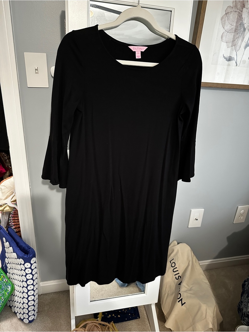Lilly Pulitzer Black Long Sleeve Cutout Dress